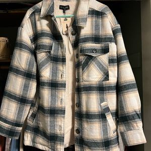 Plaid Sherpa jacket
